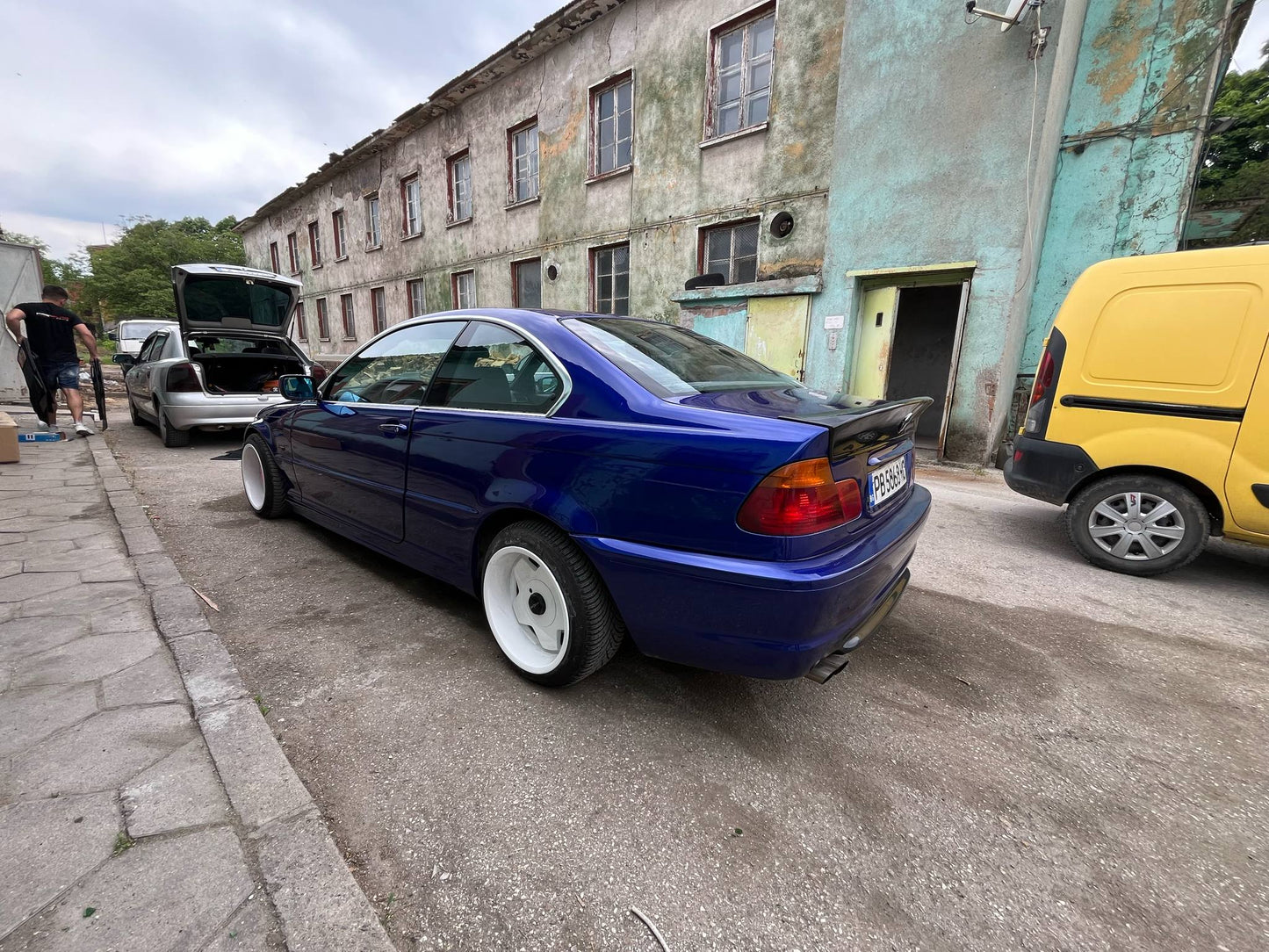 Eleron spate CSL pentru BMW Seria 3 E46 COUPE lac negru piano / 1997-2006