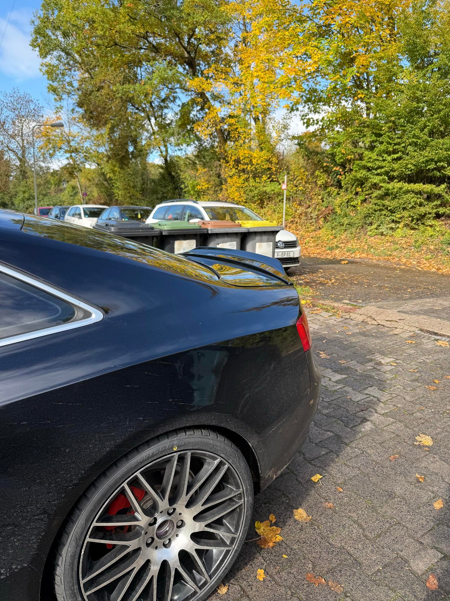 Eleron portbagaj A5 B8 ABS negru lucios / 2009-2016 (Coupé)