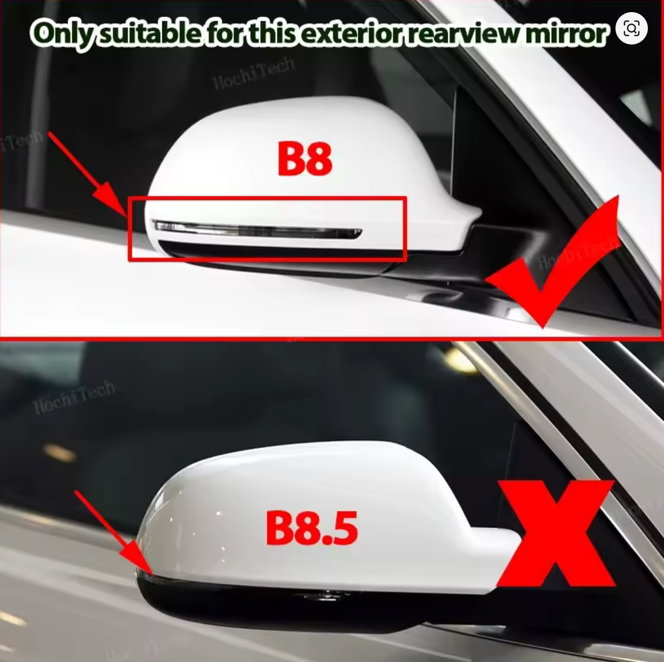 CARCASE OGLINZI PENTRU AUDI A4 B8 2008-2014 / AUDI A3 2008-2012 CU SEMNALIZARE ÎN CARCASĂ