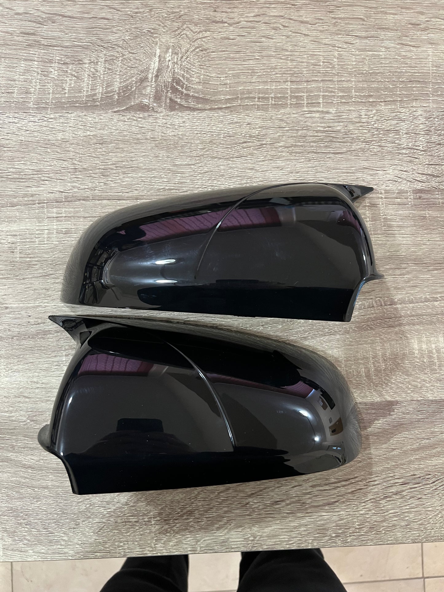 Huse oglindă design BATMAN pentru AUDI A6 C6 2004-2011 - lac negru piano