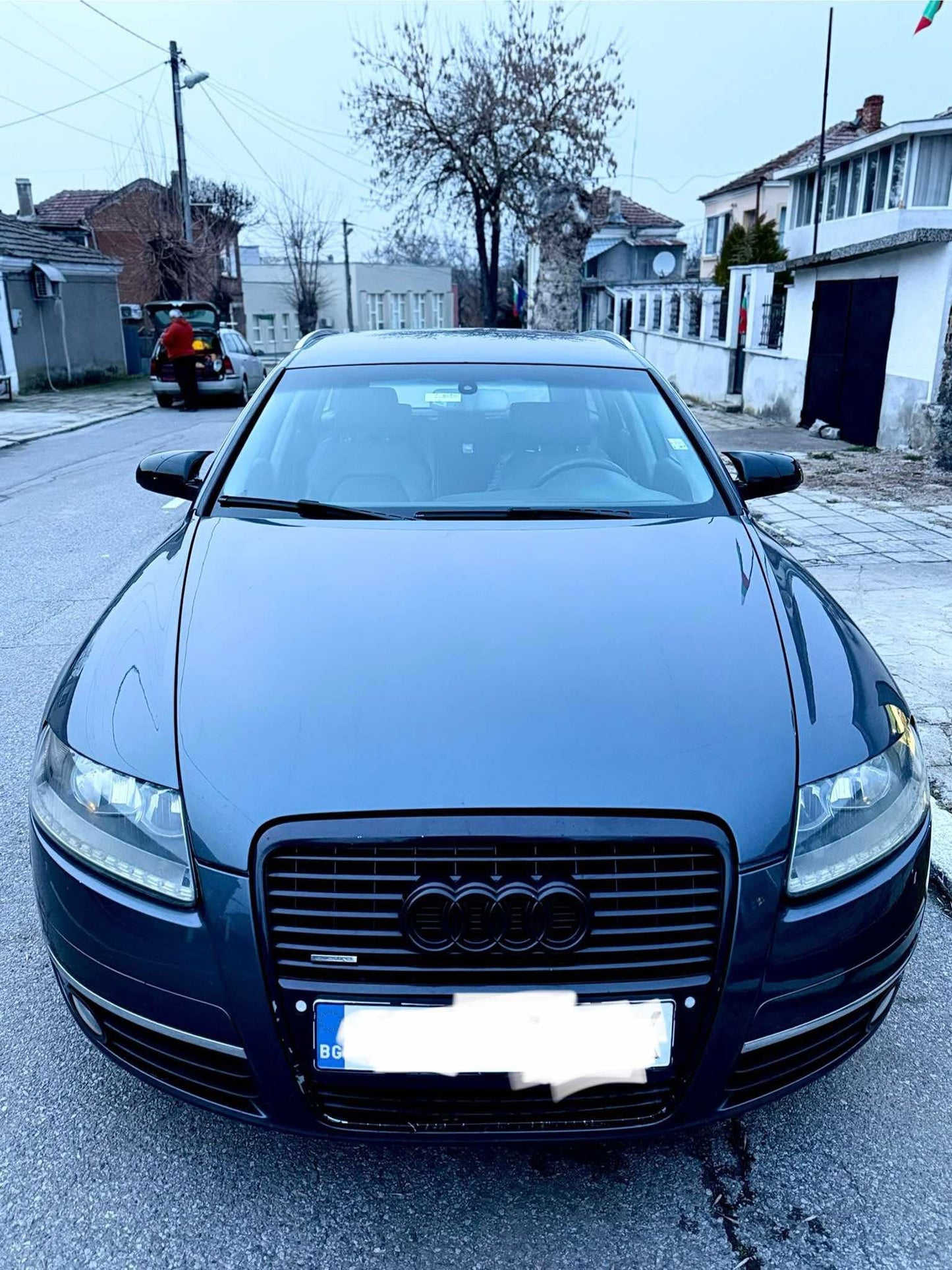 Huse oglindă design BATMAN pentru AUDI A6 C6 2004-2011 - lac negru piano