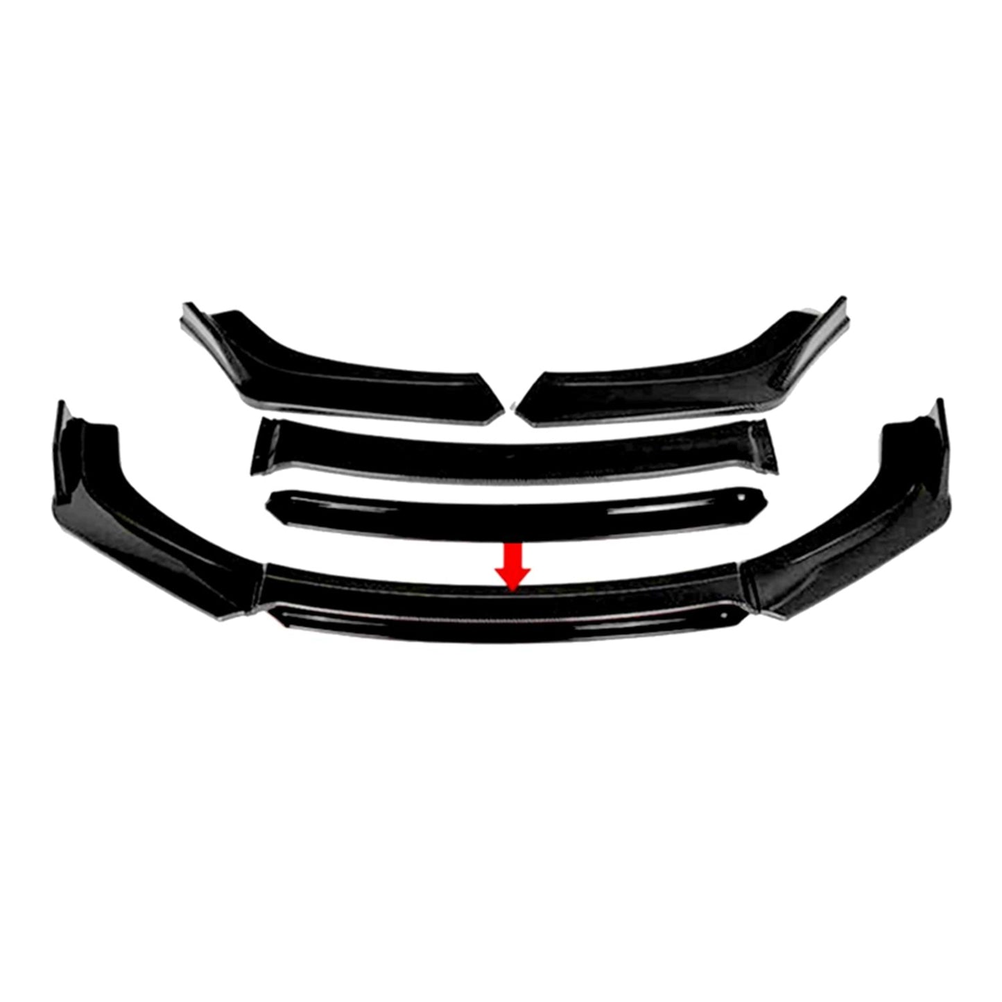 SPOILER FAȚĂ UNIVERSAL PIANO BLACK LACQUER