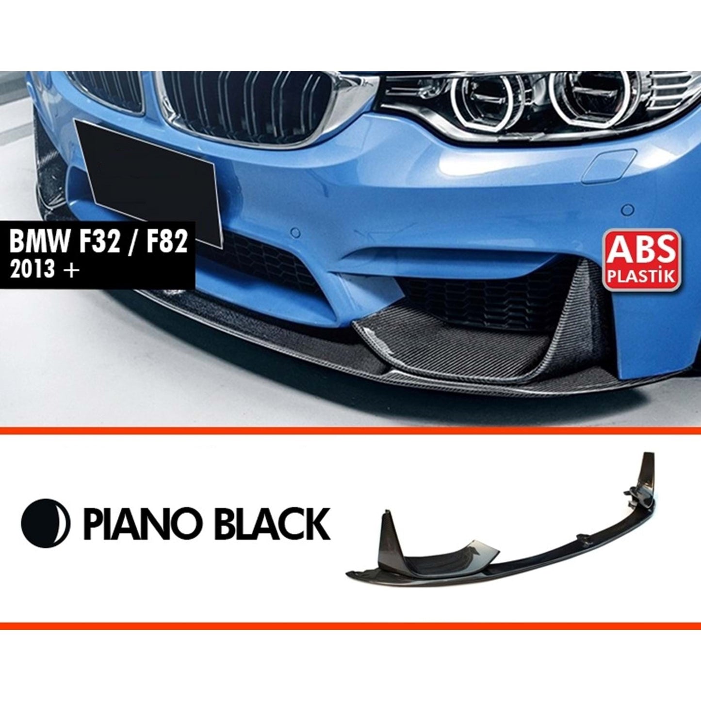 Спойлер за Предна Броня , подходящ за BMW F80 M3 Sedan F82 M4 Купе F83 M4 Кабрио (2014-2019) CS Стил