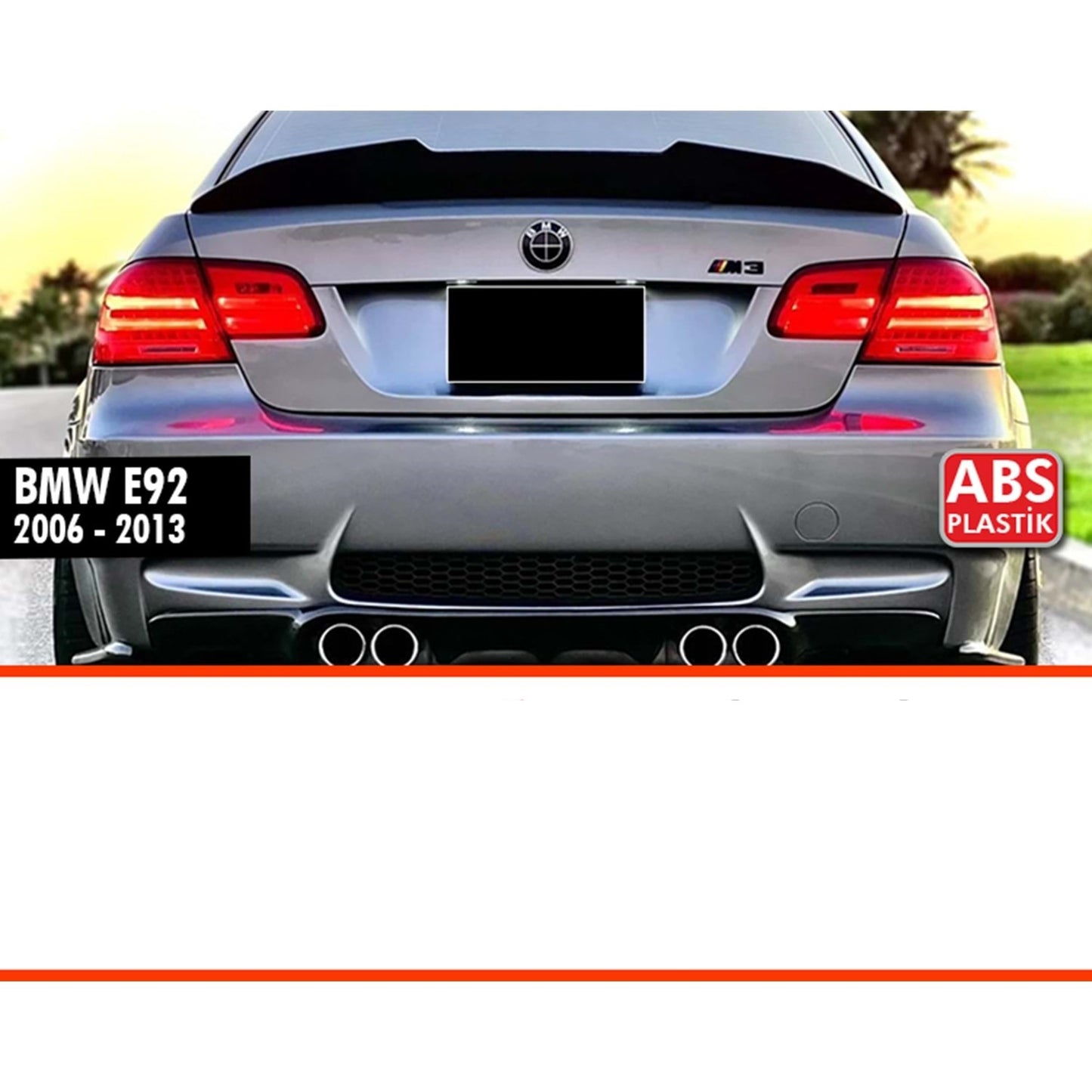 SPOILER PORTBAGAJ STIL M4 PENTRU BMW E92