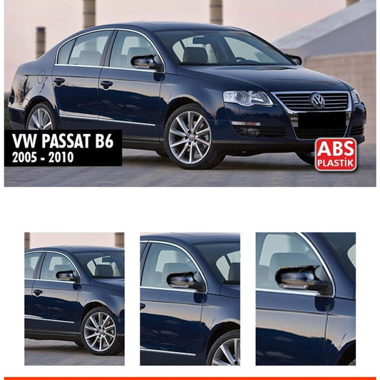 Huse oglindă design BATMAN pentru VW PASSAT B6 - lac negru piano