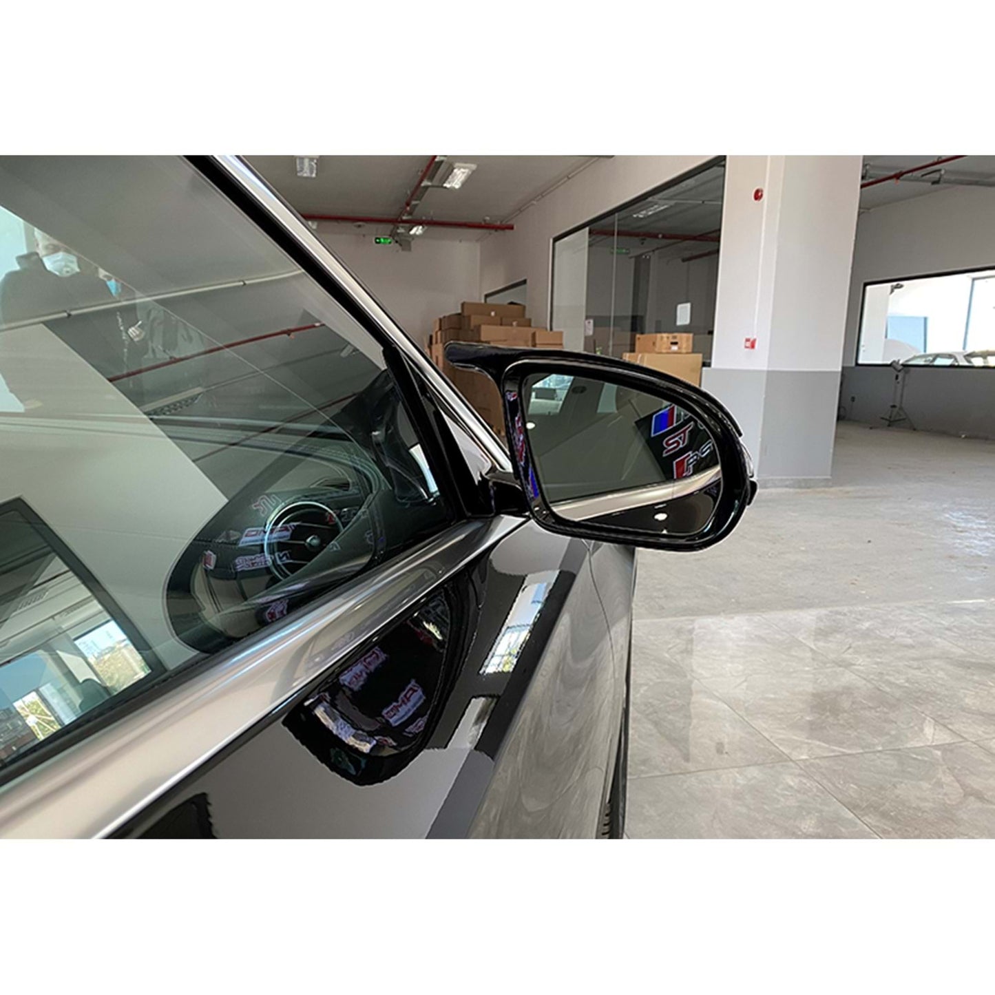 Carcase oglinzi retrovizoare în stil Batman pentru Mercedes W213 (Clasa E, 2016–2020)