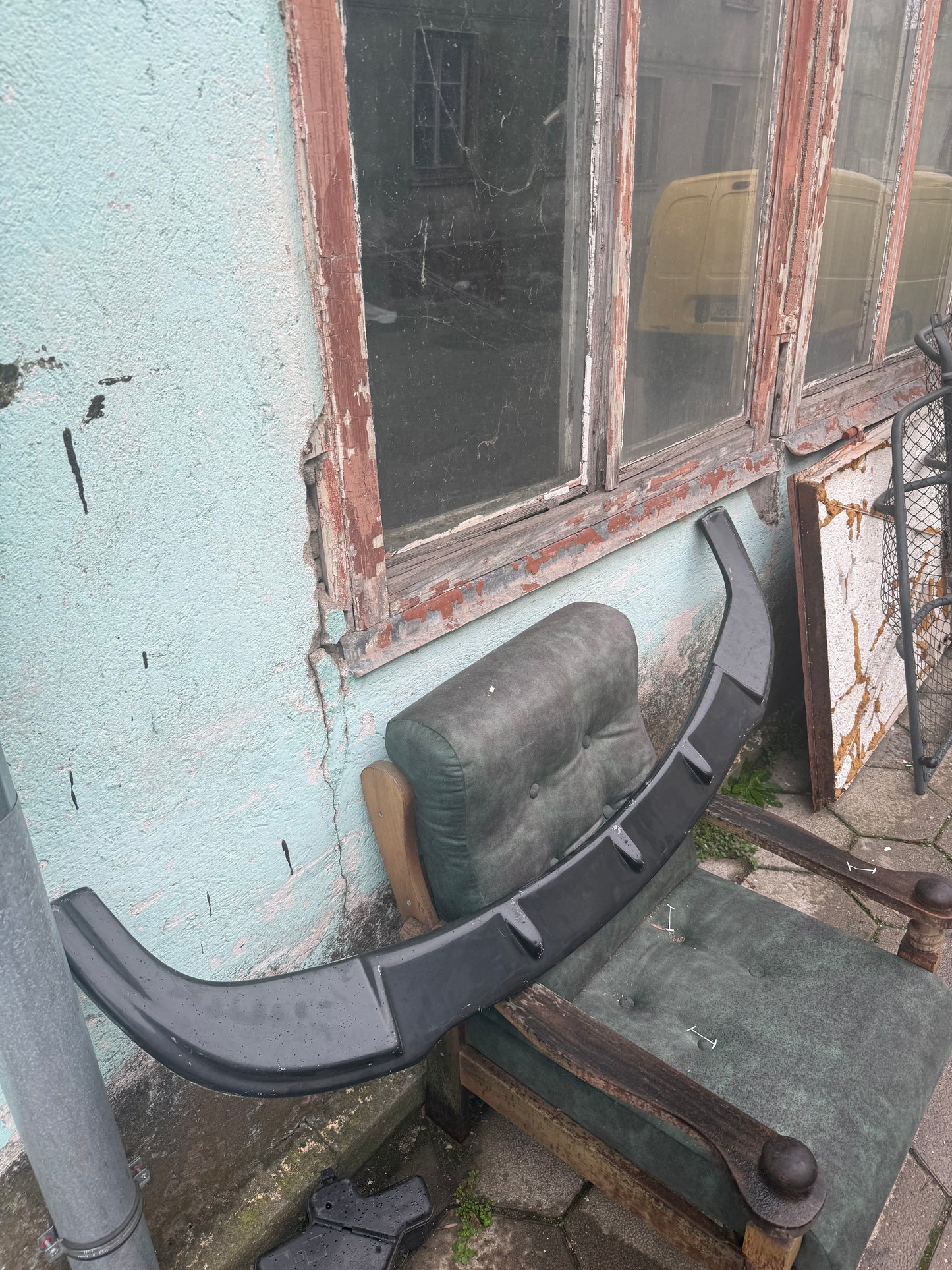 SPOILER FAȚĂ MAX STYLE PENTRU M-TECHNIC PENTRU BMW E60 BARĂ DE PROTECȚIE FĂRĂ ARIPIORI VOPSEA NEAGRĂ PIAN