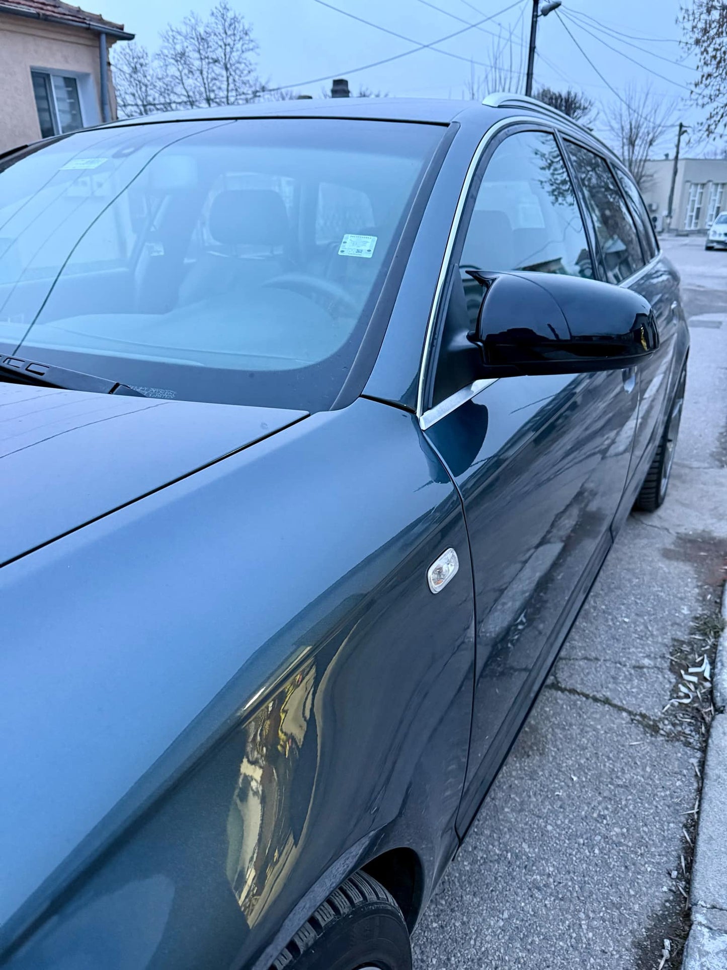 Huse oglindă design BATMAN pentru AUDI A6 C6 2004-2011 - lac negru piano