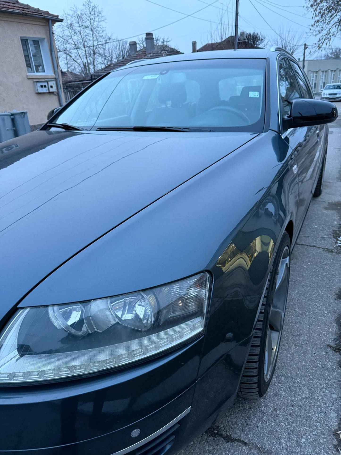 Huse oglindă design BATMAN pentru AUDI A6 C6 2004-2011 - lac negru piano