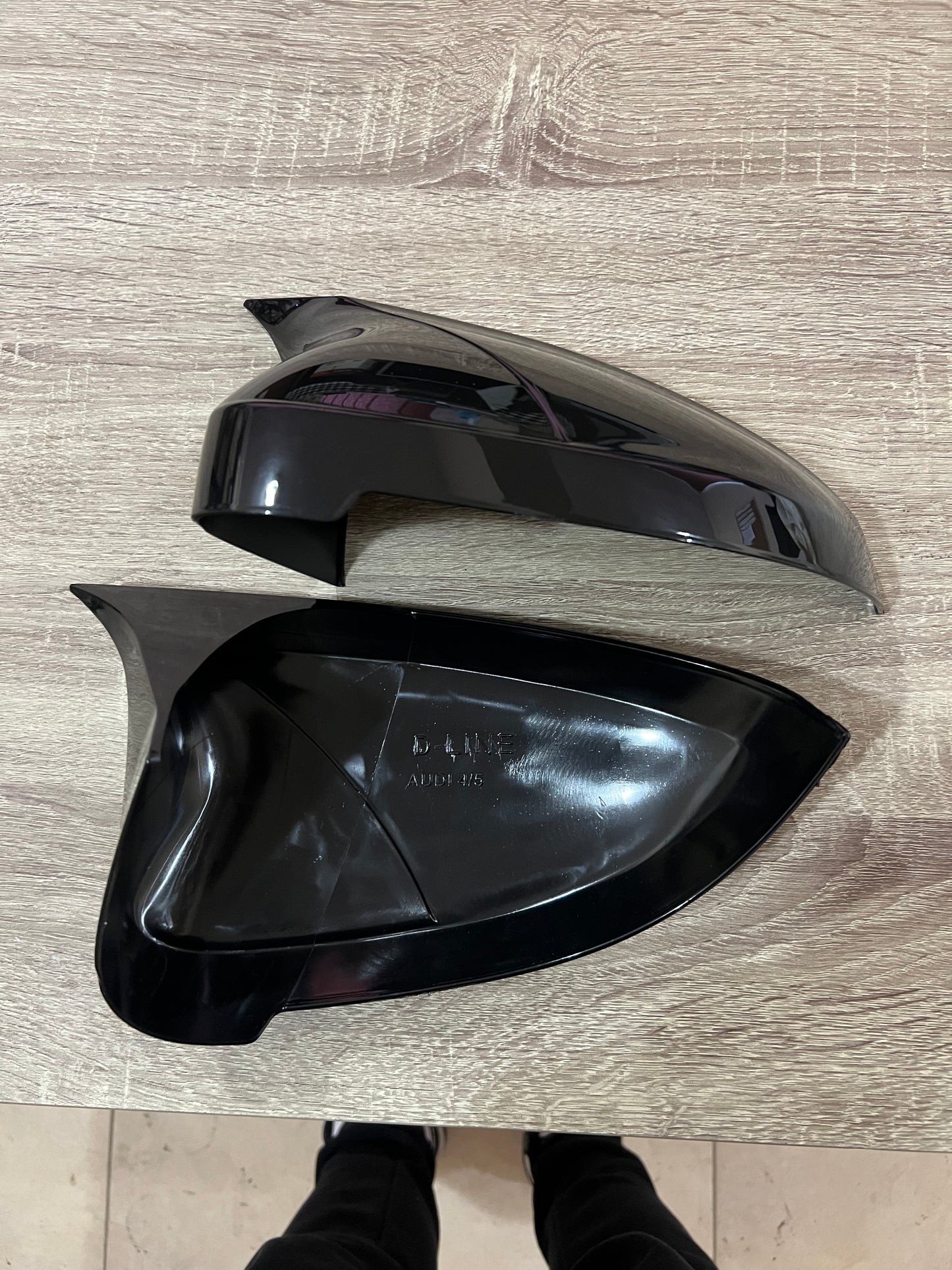 Capace oglinzi design BATMAN pentru AUDI A5 B8 2008-2015 SPORTBACK - lac negru piano