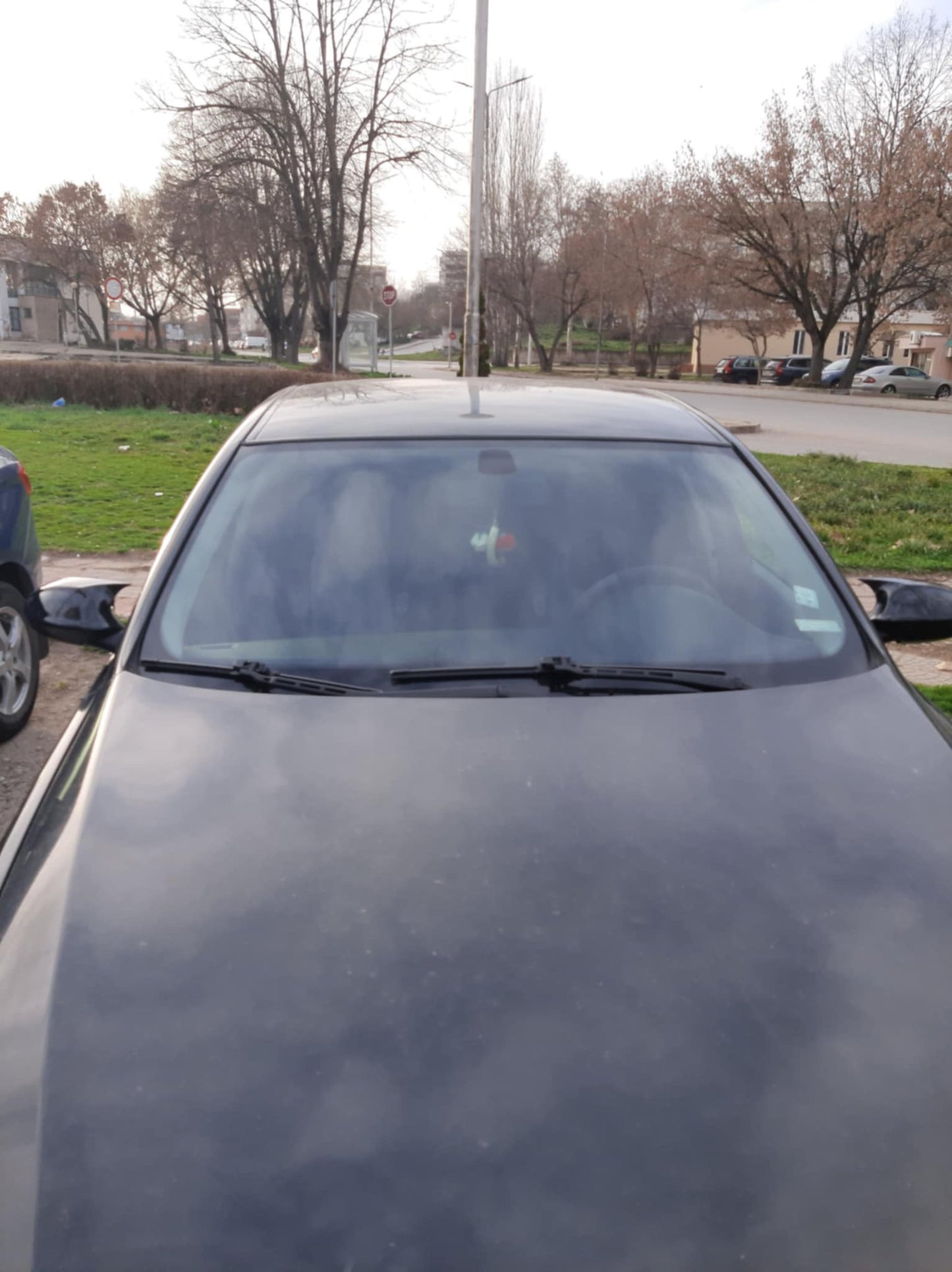 Капаци за огледала БАТМАН дизайн за BMW 3 серия E90 2004-2008 - черен пиано лак