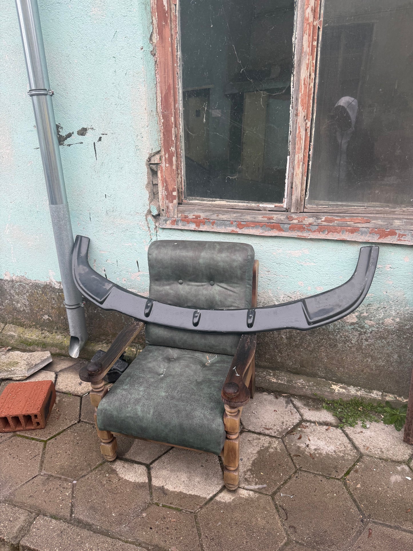 SPOILER FAȚĂ MAX STYLE PENTRU M-TECHNIC PENTRU BMW E60 BARĂ DE PROTECȚIE FĂRĂ ARIPIORI VOPSEA NEAGRĂ PIAN