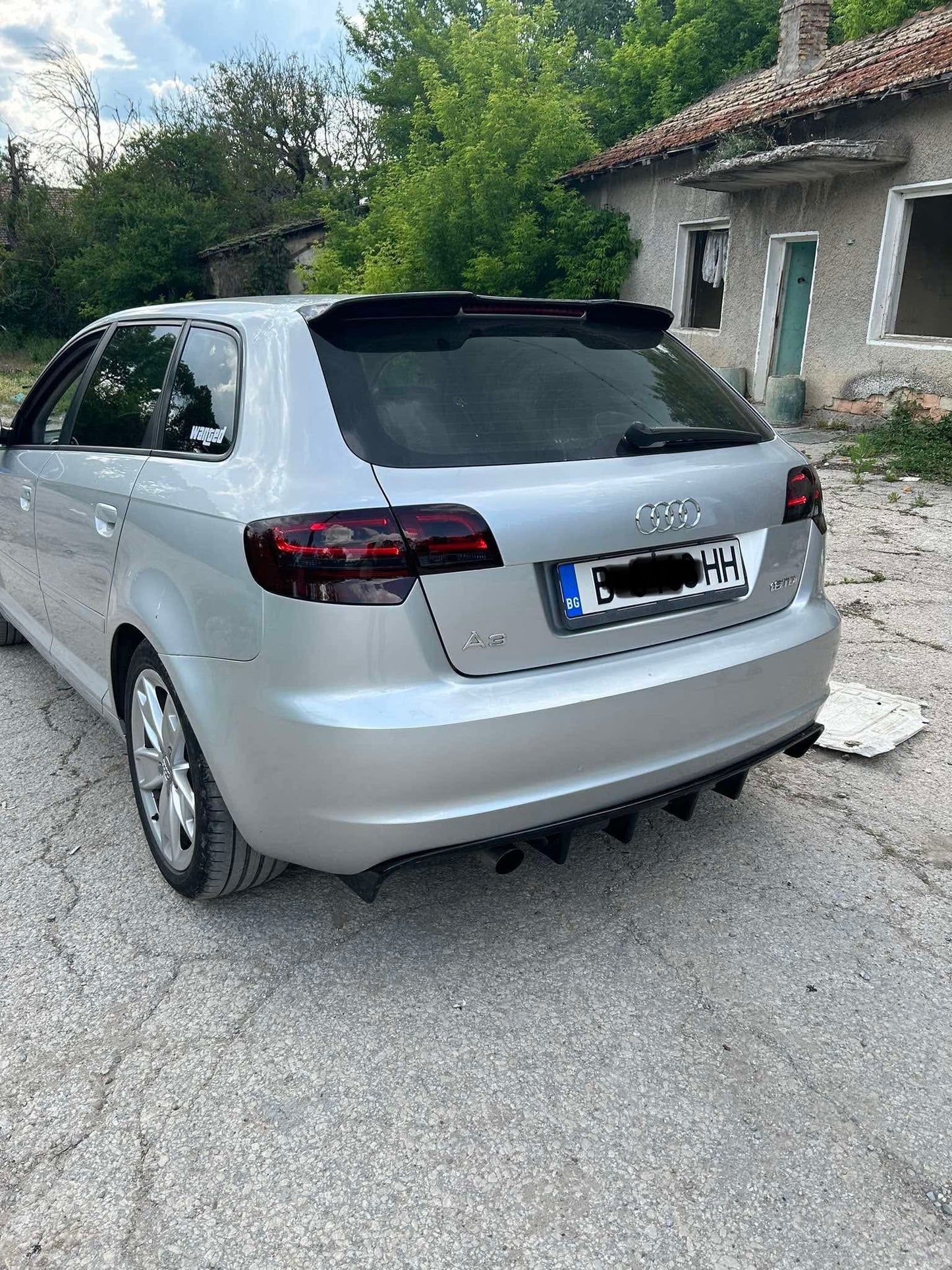 SPOILER PENTRU AUDI A3 8P 2003-2008 4 uși Stil RS3