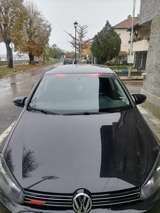 Huse oglindă design BATMAN pentru VW GOLF 6 - lac negru piano