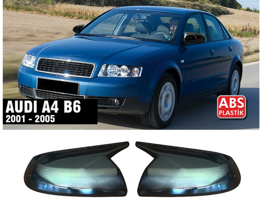 Huse oglindă design BATMAN pentru AUDI A4 B6 2000-2004 - lac negru piano