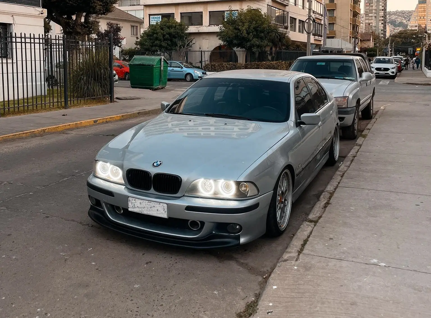 Eleron față CSL pentru BMW E39 negru lucios