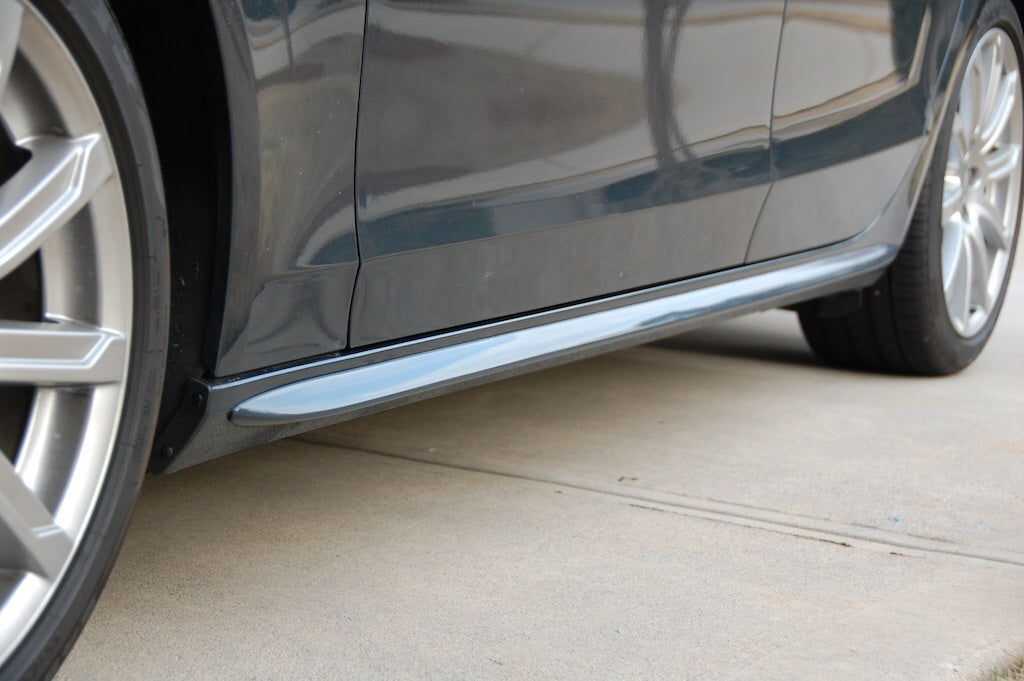 PANOU LATERAL S-LINE PENTRU AUDI A4 B8 SEDAN/AVANT VOPSEA NEAGRĂ PIAN