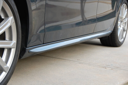 PANOU LATERAL S-LINE PENTRU AUDI A4 B8 SEDAN/AVANT VOPSEA NEAGRĂ PIAN