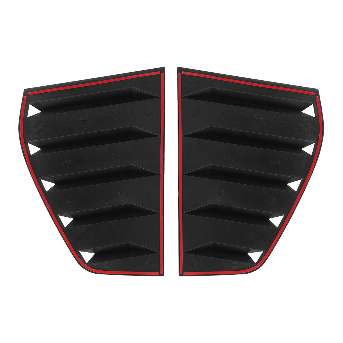 Тунинг добавки за задни странични стъкла – VW Golf 6 (2008–2012), черен гланц