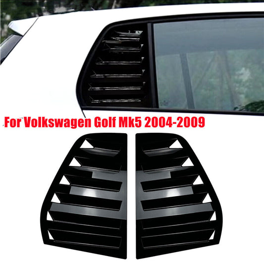 Accesorii tuning pentru geamurile laterale spate – VW Golf 5 (2003–2009), negru lucios