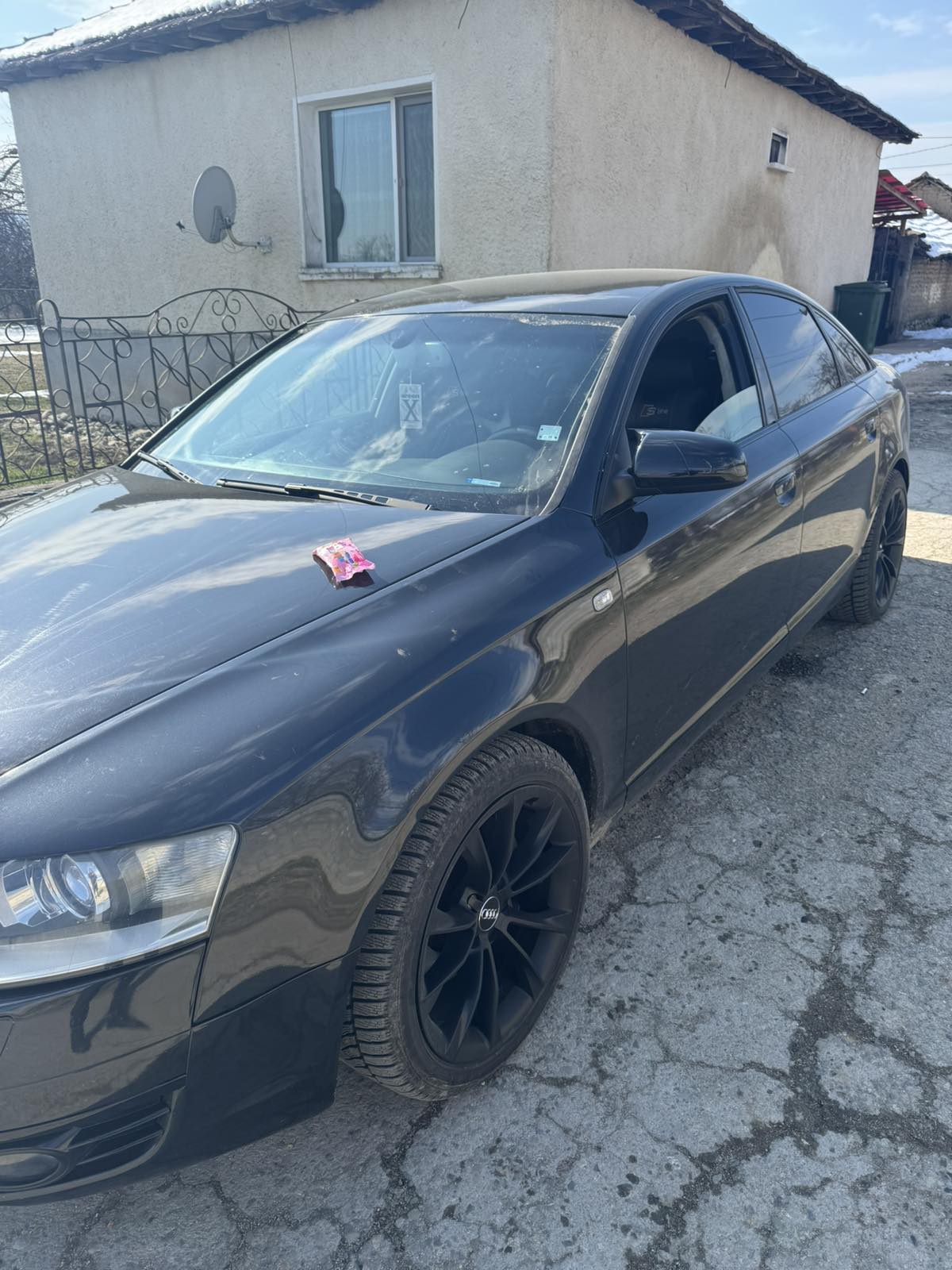 Huse oglindă design BATMAN pentru AUDI A6 C6 2004-2011 - lac negru piano